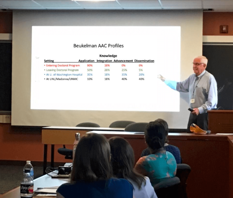 David Beukelman at 2017 AAC Doctoral Student ThinkTank