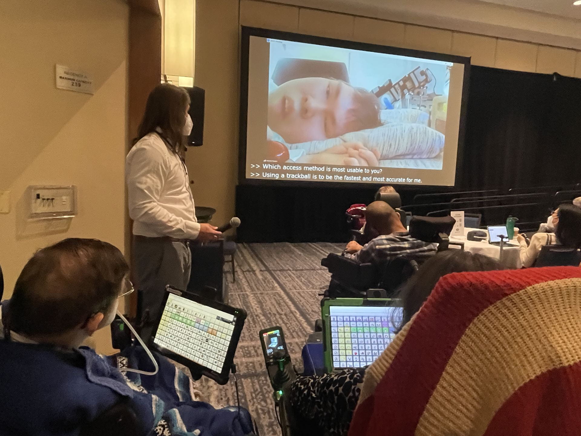 Patrick Regan presents to the Future of AAC Research Summit