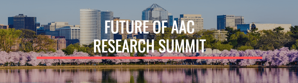 Banner for the Future of AAC Research Summit